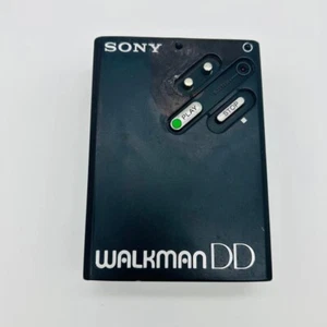 Sony Walkman WM-DD Player Cassette Player used Black Color from Japan - Afbeelding 1 van 7