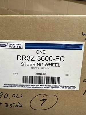 Ford DR3Z-3600-EC 2013-14 Mustang Steering Wheel Leather Fire Orange &Charcoal - Image 1 of 4