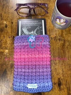 Handmade Crocheted Cover for Kindle Paperwhite E-Reader - Gift for Book Lovers - Image 1 of 4