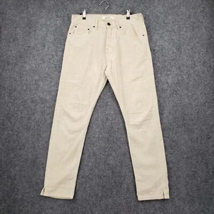 PacSun Pants Mens 32x29 Beige Corduroy Straight Leg 5 Pocket Flat Front Trousers - Picture 1 of 18