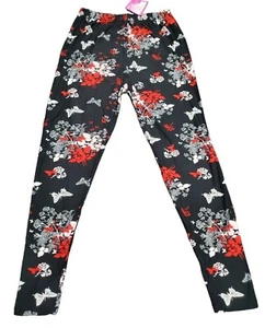 G. Marie Styles Soft Women’s Size Small Butterfly Floral Legging New  - Picture 1 of 9