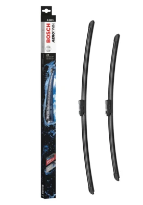 Fiat Ducato Front Windscreen Wiper Blade Set 2006 Onwards BOSCH AEROTWIN - Image 1 of 4