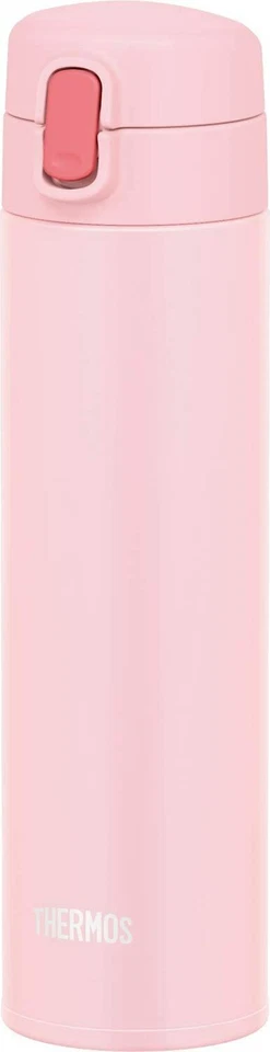 Thermos Water Bottle Vacuum Insulated Straw Bottle 450ml Lightpink