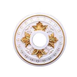 PU Decorative Ceiling Medallion for Light Fixtures and Ceiling Fans, Molded P... - Picture 1 of 6