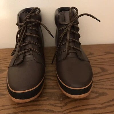 Trader bay Brown Waterproof Rubber Boots Size 8 - Image 1 of 4