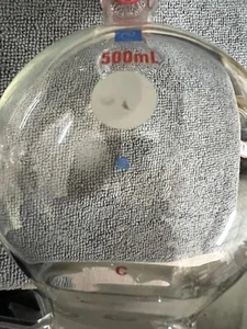 Schlenk Flask 300 mL with Side Arm Course Frit GL25 - Picture 1 of 2