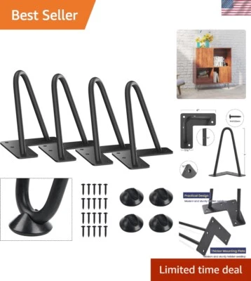 Elegantes patas de muebles de horquilla de alta resistencia de 7 pulgadas - ¡perfectas para proyectos hágalo usted mismo! Foto 1 de 4