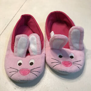 Stride Rite Girl's Pink Bunny Slippers Size M 9-10