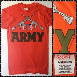 NOS 1988 VTG USA ARMY US 80s M-16 American PRIDE Military Auto Rifle T-Shirt S - Picture 1 of 6