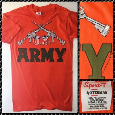 Camiseta De Colección Años 80 Maga Ejército de EE. UU. M-16 Militar Americano Trump Rifle Automático Nos S Foto 1 de 4