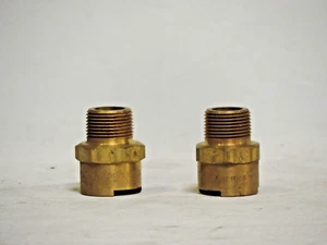DIXON 4NM4-B Dix-Lock Female Head x Male Threaded End Coupler, Brass, 2 pack - Picture 1 of 4