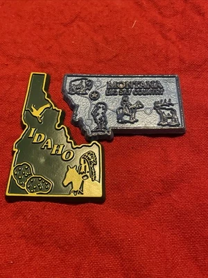 Armario de refrigerador flexible de goma vintage e Idaho State Magnet America EE. UU. Foto 1 de 4