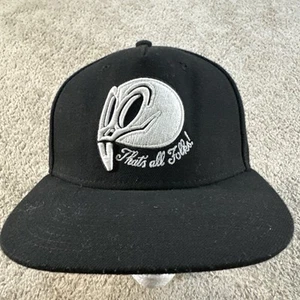 Air Jordan Jumpman Hat Cap Youth Black Snapback Space Jam Thats All Folks GITD - Picture 1 of 9