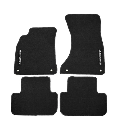 Fit For 09-16 Audi A4 S4 Sedan Black Nylon Floor Mats Carpet Cargo Liner 4PCS - Image 1 of 4