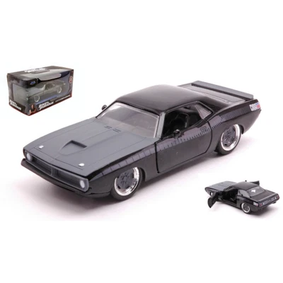 PLYMOUTH BARRACUDA 440 COUPE 1969 "FAST & FURIOUS 7" BLACK 1:32 Jada Toys Movie  - Immagine 1 di 4