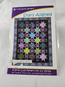 Sterne ausgerichtetes Quiltmuster von Cozy Quilt Designs - Bild 1 von 2