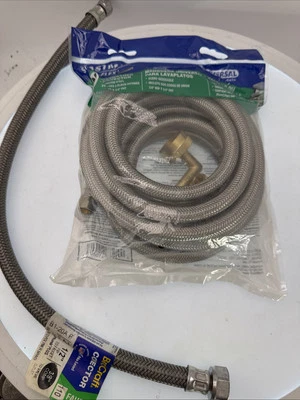 Dishwasher Installation Kit, 10 Foot Supply Line W 3/8 In& Faucet Connector - Imagem 1 de 4
