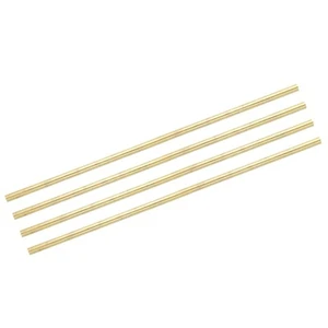 4pcs Brass Rods 9.5mm 12/32" x 354mm 14" Solid Round Stock DIY Knife - Picture 1 of 6