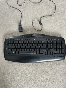 Logitech MX3200 cordless laser keyboard with dongle Fully working - Afbeelding 1 van 10