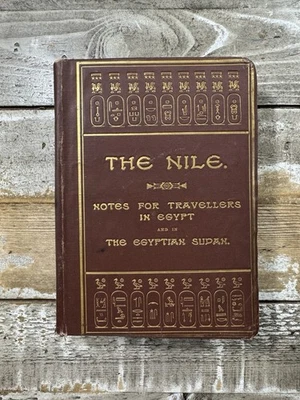 1910 Antique Travel Book “The Nile, Notes for Travellers in Egypt” Illustrated - Image 1 of 4
