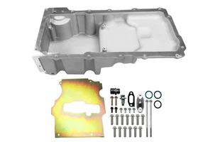 FiTech Plus 130002 , LS Swap Oil Pan, Medium Profile, Satin, 6.25 Qts - Picture 1 of 13