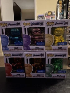 Funko Pop! Vinyl: Marvel - Hulk (Chrome Editions) Avengers Endgame - Lot of 6 - Picture 1 of 5