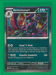 Pokémon TCG SV-Stellar Crown Grimmsnarl #96/142 Holo Rare - Picture 1 of 2