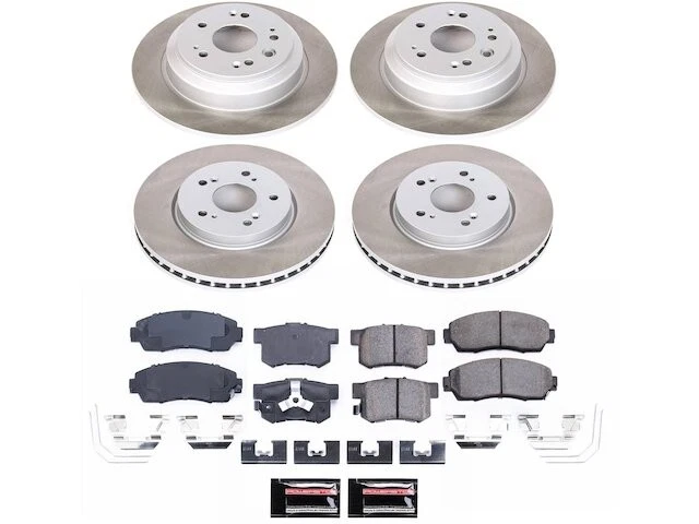 Kit de pastillas de freno y rotor delanteras y traseras para Honda Crosstour CS888NW 2012-2015 Foto 1 de 1