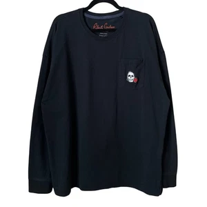 Robert Graham Shirt Mens 2XL Black Skull Las Vegas Long Sleeve Grunge Gothic - Picture 1 of 9
