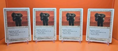 ⚪️⚪️⚪️ (4) 1995 Magic The Gathering CHRONICLES WAR ELEPHANT NEAR MINT ⚪️⚪️⚪️ - Image 1 of 4