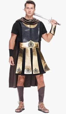 Disfraz de soldado romano gladiador guerrero espartano centurión Halloween para hombre mediano  Foto 1 de 4