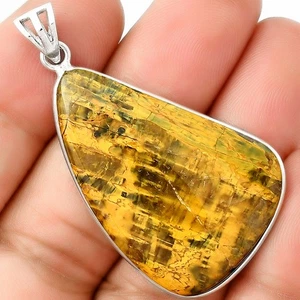 Natural Nellite 925 Sterling Silver Pendant Jewelry P-1001 - Picture 1 of 5