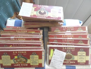 Vintage S.S Pierce Red Labels, 2700, 27 diff-100 of ea,1960-70s,unused, reduced - Picture 1 of 4