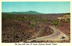 Lava Beds Near McKenzie Highway Summit OR Oregon 1960s Postcard - Picture 1 of 2