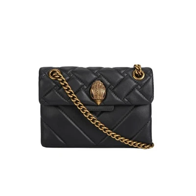 KURT GEIGER LONDON MINI LEATHER KENSINGTON X BLACK/COMB BAG - Imagen 1 de 4