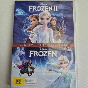 Disney Frozen 1 & 2 Movie CollectioN DVD 2Disc PAL Region 4 Brand New Never Used - Picture 1 of 6