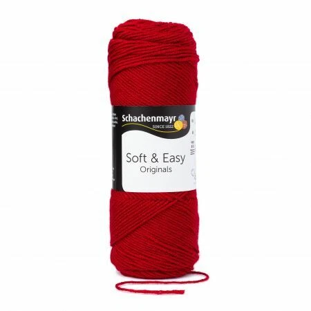 SOFT & EASY von Schachenmayr - KIRSCHE (00030) - 100 g / ca. 235 m Wolle