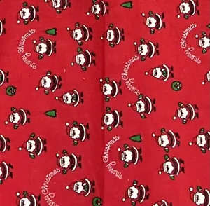 Tessuto di cotone stampato Babbo Natale 1 iarda larghezza 45 - Foto 1 di 2
