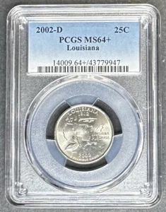 2002-D Louisiana Quarter PCGS MS-64+, 1 of 1 in This Grade, $5 Off 3 Items - Picture 1 of 2