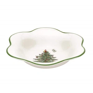 Spode Christmas Tree Daisy Shape Bowl - Picture 1 of 7
