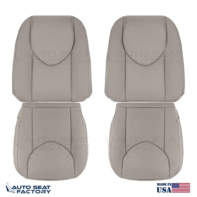 Cubiertas de asiento de vinilo topo izquierda y derecha perforadas para Toyota RAV4 2006-2008 4 piezas Foto 1 de 4