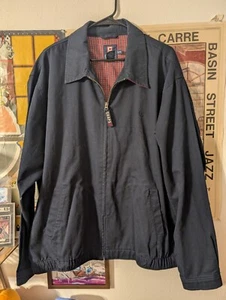 Vintage Chaps Ralph Lauren Harrington Jacket Size Men's XXL Navy Blue Red - Picture 1 of 5