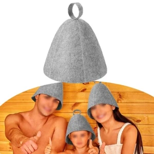 Soft Wool Felt Hat for Comfortable Sauna Experience Grey good water absorption - Picture 1 of 12