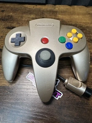 N64 Gold Controller Authentic Nintendo 64 Upgraded GameCube Style Joystick N64⭐ - Image 1 of 4