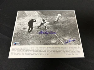 Mickey Owen Tom Heinrich Signed Auto 8x10 Photo Brooklyn Dodgers BAS 120 - Picture 1 of 4