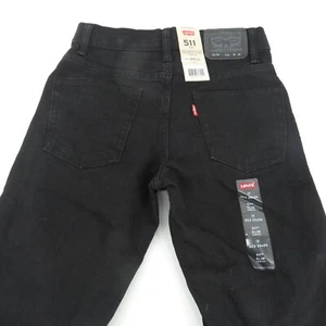 Pantalones de mezclilla elásticos ajustables negros para niños Levi's 511 talla 12 nuevos con etiquetas $48 - Imagen 1 de 4