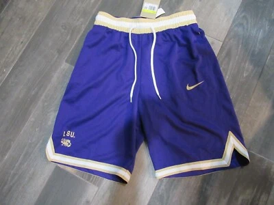 LSU Tigers Nike Dri Fit Shorts Men's Large new with tags Free Ship - Image 1 of 4