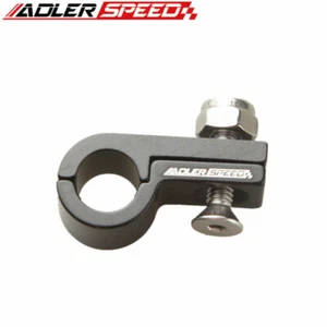 NUEVO Adaptador de abrazadera de línea de manguera de aluminio -3 AN 3AN AN3 (ID 9,5 mm) negro US STOCK - Imagen 1 de 5