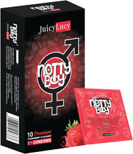 10 PCS Condones Retardantes Para Hombres Preservativos Masculinos sabor a fresa 