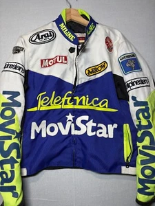MENS 50 Size Suzuki Vintage Telefonica Movie Star Motorcycle Riding Jacket Pads - Foto 1 di 4